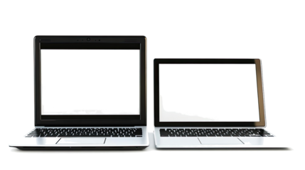 Cozy Classroom Setup With Laptops and Notebooks on Tables Generative AI