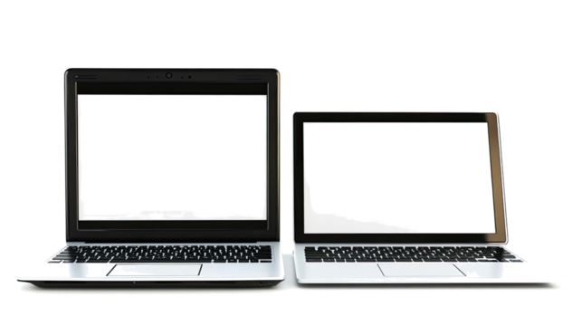 Cozy Classroom Setup With Laptops and Notebooks on Tables Generative AI
