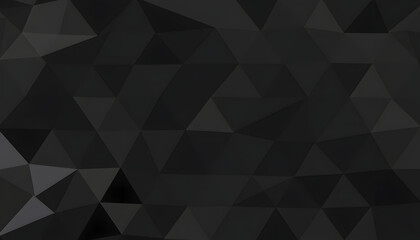 Obraz premium Random shifted rotated black triangles background wallpaper isolated with white highlights, png