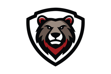 bear head mascot vector logo design vector.eps