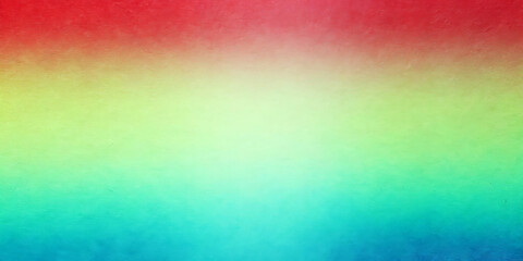 A gradient of vibrant colors blends smoothly from red at the top through yellow and green, ending in blue at the bottom. The colors create a soothing and balanced visual effect with copy space.AI gene