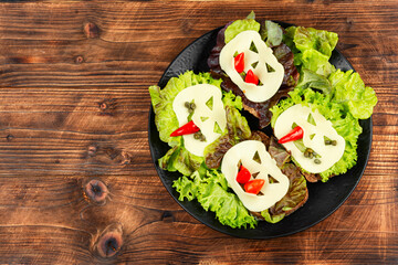 Creative idea for Halloween appetizer.