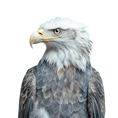 Obraz premium Bald eagle on transparent background
