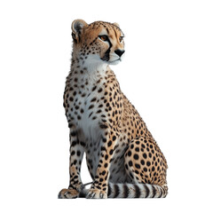 Fototapeta premium Cheetah on transparent background 