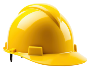 PNG Yellow safety helmet hardhat yellow white background.