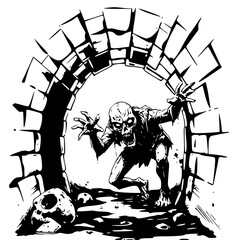 Zombie Activities Crawling Through Sewers