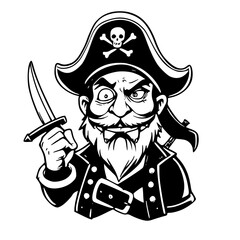 Obraz premium Pirate Emotions Instinct to Deceive