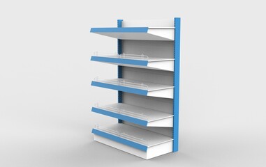 supermarket racks 3D model