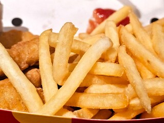 french fries on a plate