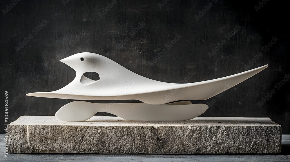 Poster captivating image of a silky smooth skate wing showcasing its natural folds and fluid graceful movem