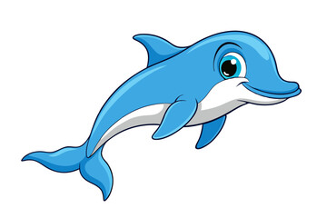 Obraz premium Dolphin cartoon vector