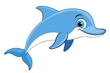 Dolphin cartoon vector