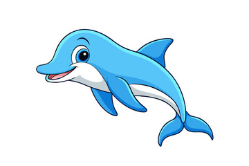 Obraz premium Dolphin cartoon vector