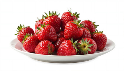 strawberries on a plate