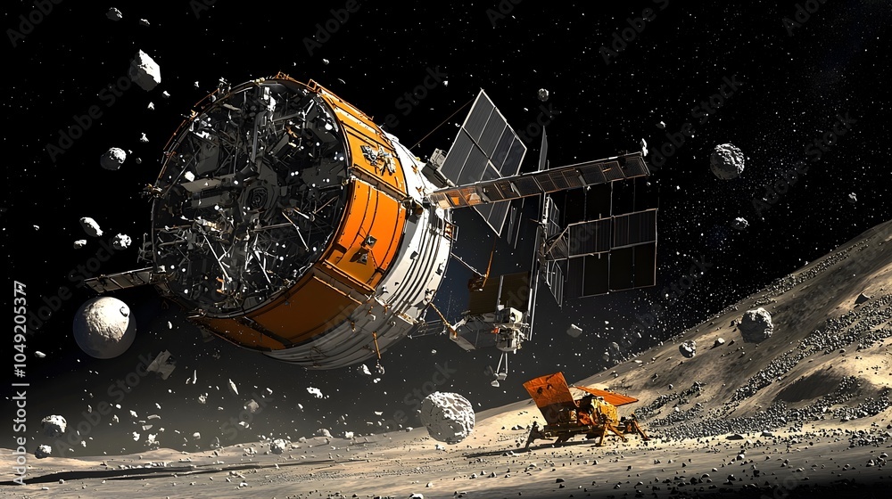 Poster Cutting edge space station with advanced modules dedicated to monitoring managing and remediating orbital debris paving the way for sustainable space and innovation