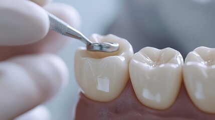 dentist cleaning teeth