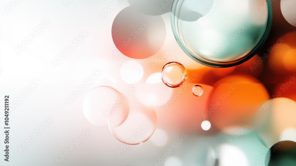 Poster dynamic abstract art with vibrant, swirling shapes, featuring light and shadow play, creating a visu