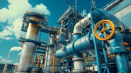 Detailed view of an intricate network of aluminum pipes and tubing used in industrial cooling systems and climate control equipment