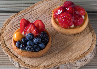 strawberry cake on a plate