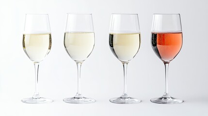 Elegant Champagne Glasses Lined up for a Celebration Event Generative AI