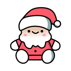 Cute Santa Claus doll with rosy cheeks