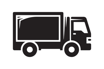 Box Truck Silhouette Vector Illustration – Ideal for Delivery & Transport Designs