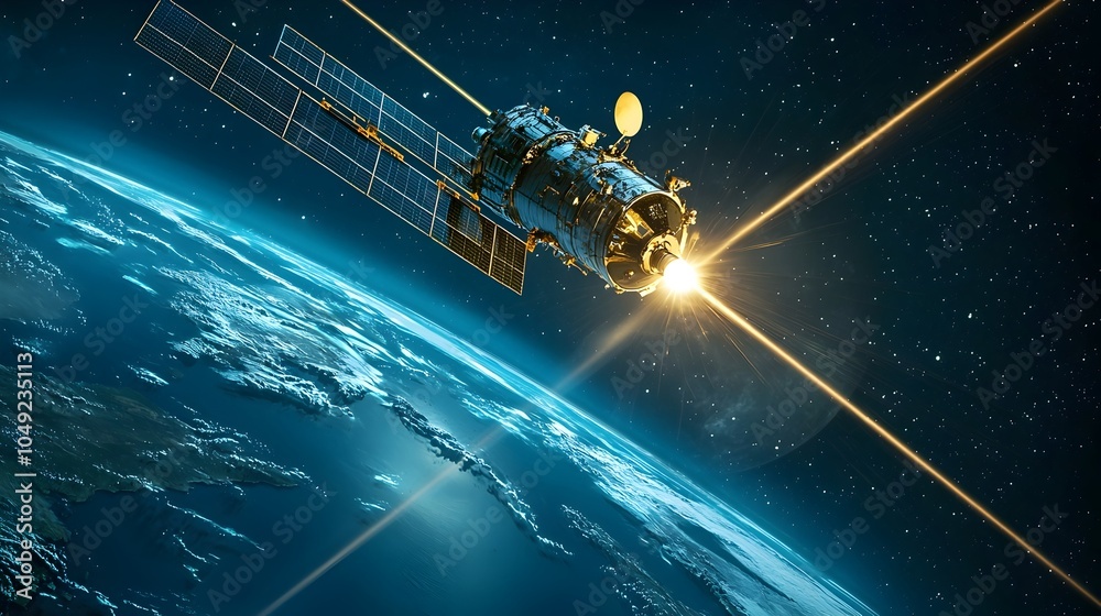 Poster lasers mounted on satellites precisely targeting and deorbiting space debris and junk to sustainably