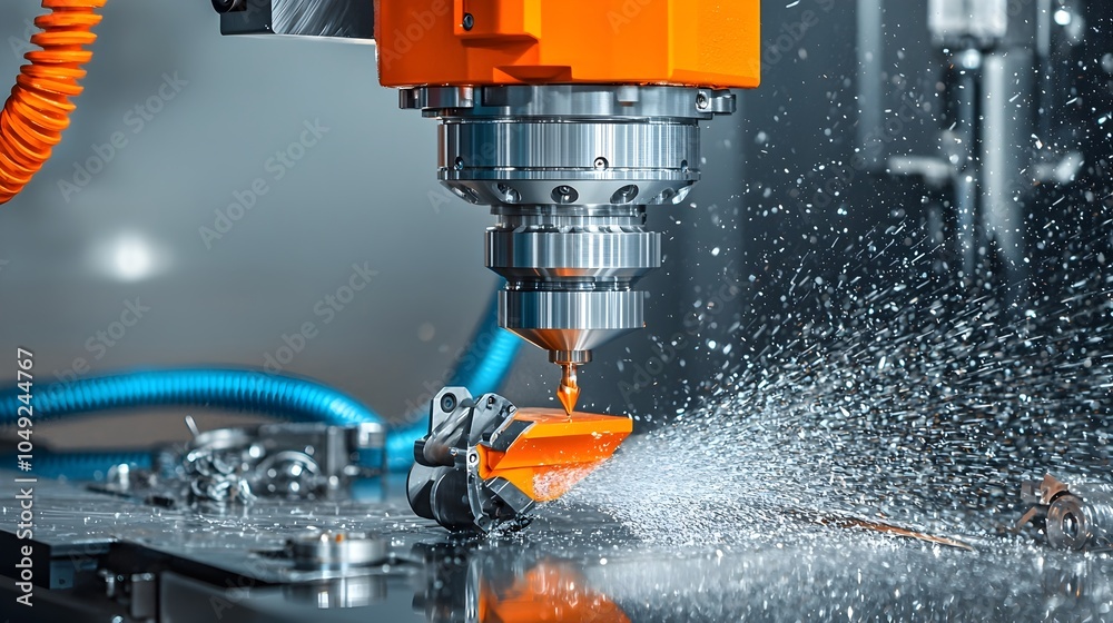 Leinwandbilder precision aluminum sheets being processed on a state of the art computer numerical control cnc metal