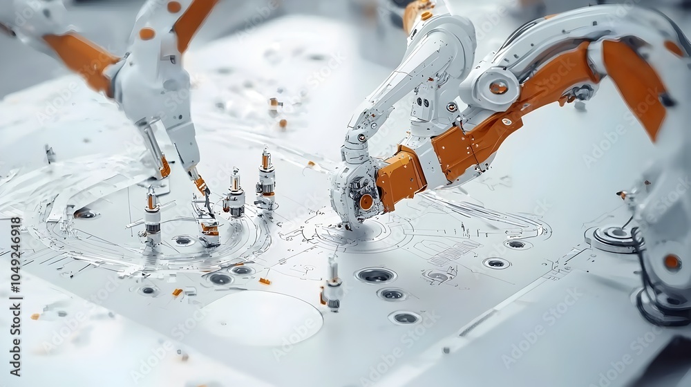 Aufkleber robotic arms efficiently packaging aluminum sheets for streamlined shipment and distribution in a fu