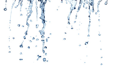 water splash drop blue liquid bubble