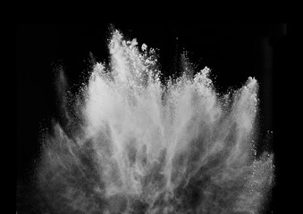 smoke  powder explosion air background shape black
