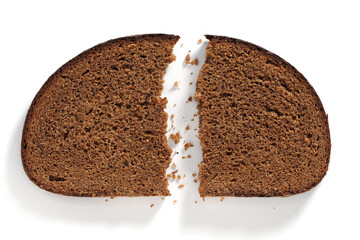 Pieces of rye bread