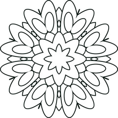 Mandala Pattern Sheets Circular Pattern in the Form of a Mandala Decorative Ornament in Ethnic Oriental Style.