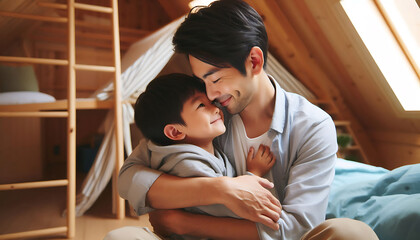 A couple sharing a romantic moment while watching TV together, sitting on a sofa and enjoying each other's company with smiles and affection