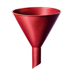 3D Marketing Funnel ,3D Render isolated on white background