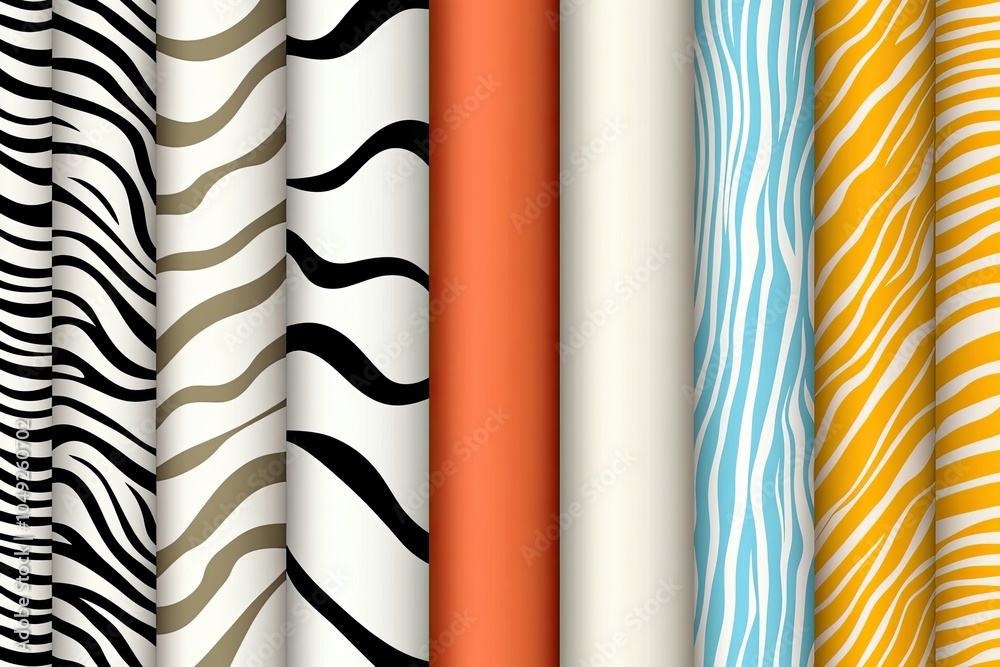 Fototapete a vibrant showcase of colorful abstract geometric patterns with dynamic lines and shapes