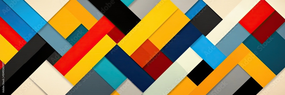 Aufkleber Vibrant Collection of Abstract Geometric Patterns Showcasing Bold Shapes and Sharp Lines