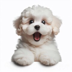 Obraz premium Erschrockener Malteser