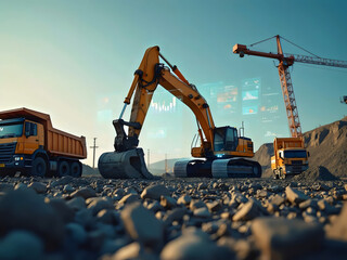 Construction Site Technology Digitizing Excavator Data