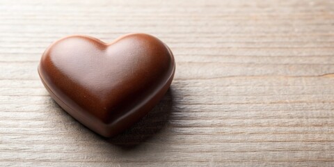 Heart shaped chocolate candy