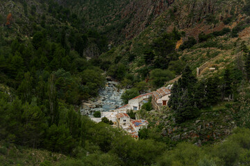 Hidden town in the middle of the mountains