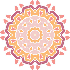 Mandala Flower Coloring Pages Circular Pattern in Form of Mandala With Flower for Henna, Mehndi, Tattoo, Decoration Decorative Ornament in Ethnic Oriental Style.