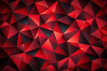 Fototapeta premium Red and black modern abstract wallpaper and background with cubism style silhouette