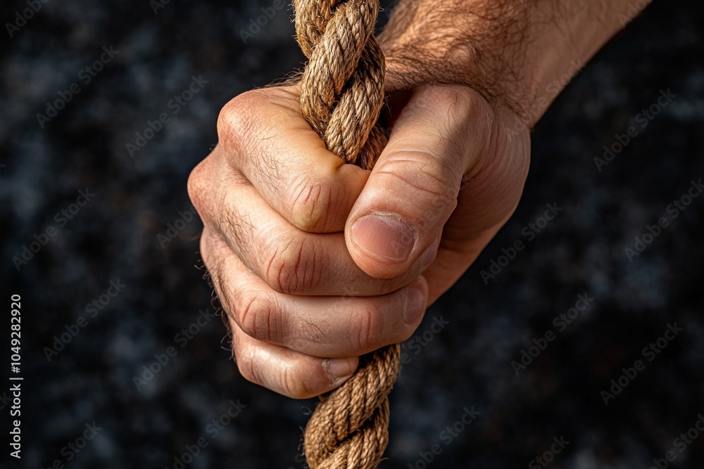 Poster a minimalist design of a single hand holding the reins, symbolizing taking control of oneâ€™s life