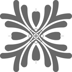 Flower Mandala Art Circular Pattern in Form of Mandala With Flower for Henna, Mehndi, Tattoo, Decoration Decorative Ornament in Ethnic Oriental Style.