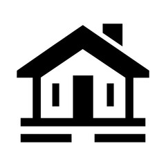 Contemporary Home and Villa Icon Vector, Showcasing Modern Residential Architecture in a Unique Illustration Design.  