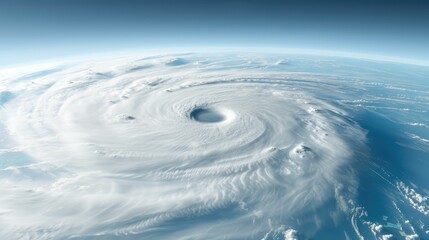 Experience the majesty of nature with a breathtaking view of a powerful cyclone captured from space. A true marvel of Earth.