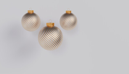 Shiny red baubles adorn the Christmas tree, adding a touch of festive cheer