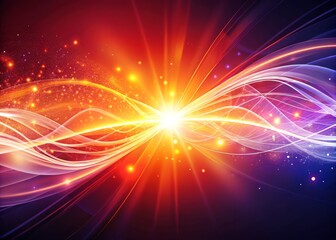 Fototapeta premium Crisp White Light Background with Flowing Glowing Lines for Abstract and Modern Design Projects