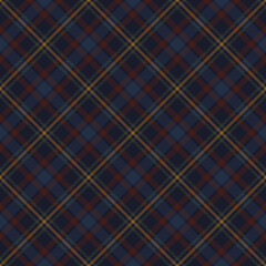 Dark Academia Plaid Check Seamless Pattern - Cute plaid check repeating pattern design